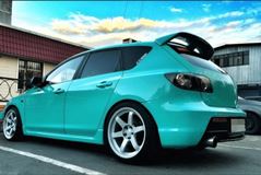 Накладки на внешние пороги Mazda 3 BK 2003-2009 (sedan/hb)