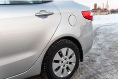 Защитные накладки на арки KIA Rio III седан с 2011 по 2015 г.в.