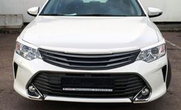 Накладка на капот (антихром) Toyota Camry 2014-2017