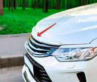 Накладка на капот (антихром) Toyota Camry 2014-2017