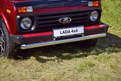 Защита переднего бампера одинарная 63мм (НПС) LADA 4х4 2121 1995-