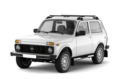 Защита порогов с накладками Ø76мм (НПС) LADA "4х4 2121" 1995-/ "4x4 URBAN" 2015-