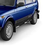 Защита порогов с накладками 63мм (НПС) LADA 4х4 2131 1995-