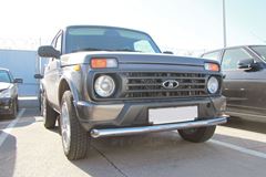 Защита переднего бампера одинарная 63 мм (НПС) LADA 4х4 URBAN 2015-
