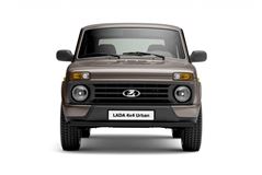 Защита переднего бампера одинарная Ø63 мм ЧЕРНАЯ (ППК) на LADA 4x4 Urban с 2015