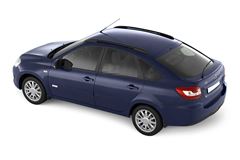 Рейлинги "Комфорт" на LADA Granta Лифтбэк с 2014 (Черный муар)