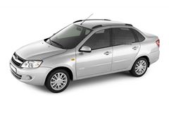 Рейлинги "Комфорт" на LADA Granta Седан с 2011 / Kalina Седан 2004-2011 (Серебристый муар)