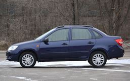 Рейлинги "Комфорт" на LADA Granta Седан с 2011 / Kalina Седан 2004-2011 (Черный муар)