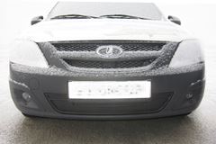 Зимняя заглушка решетки переднего бампера (ABS) LADA Largus с 2012 по 2019 год. 