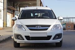 Защита переднего бампера одинарная 51 мм (НПС) LADA Largus 2012-