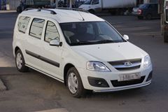 Защита порогов прямая 51мм (НПС) LADA Largus 2012-