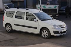 Защита порогов прямая 51мм (НПС) LADA Largus 2012-