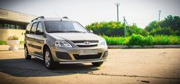 Защита переднего бампера одинарная 51 мм (ППК) LADA LARGUS 2012-