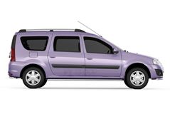 Рейлинги "Усиленные" (Серебристый муар) / LADA Largus c 2012