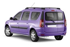 Рейлинги "Усиленные" (Черный муар) / LADA Largus c 2012