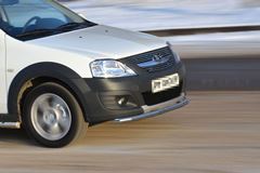 Защита переднего бампера одинарная 51мм (НПС) LADA Largus Cross 2015-