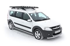 Защита порогов прямая 51мм (НПС) LADA Largus Cross 2015-