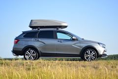 Защита порогов прямая Ø51мм (НПС) LADA Vesta SW Cross 2017-
