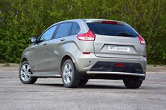Защита заднего бампера одинарная 51мм (НПС) LADA XRAY 2016-