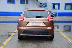 Защита заднего бампера одинарная 51мм (НПС) LADA XRAY 2016-