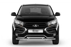 Защита переднего бампера двойная Ø51/51 мм (НПС) LADA XRAY Cross с 2018
