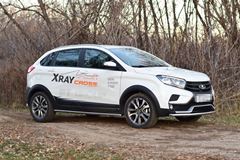 Защита переднего бампера одинарная Ø51 мм (НПС) LADA XRAY Cross с 2018