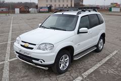 Защита переднего бампера двойная 63/51 мм (НПС) LADA NIVA Travel 2021-/ LADA NIVA 2020-/ CHEVROLET Niva 2009-2020