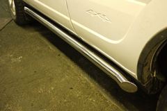 Защита порогов вогнутые 63мм (НПС) CHEVROLET Niva 2009-2020/ LADA Niva 2020-/ LADA Niva Travel 2021-