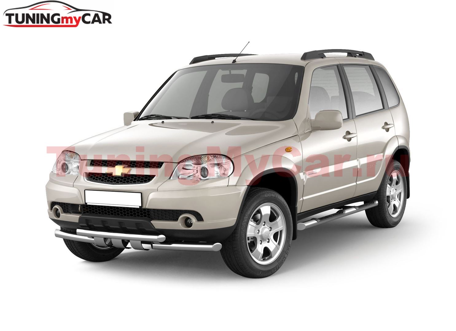 Рейлинги "Комфорт" (Черный муар) на CHEVROLET Niva 2002-2020/ LADA Niva 2020-/ LADA NIVA Travel 2021-