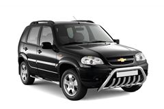 Рейлинги "Усиленные" (Черный муар) на CHEVROLET Niva 2002-2020/ LADA Niva 2020-/ LADA NIVA Travel 2021-