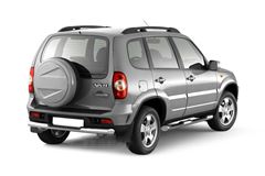 Рейлинги "Усиленные" (Черный муар) на CHEVROLET Niva 2002-2020/ LADA Niva 2020-/ LADA NIVA Travel 2021-