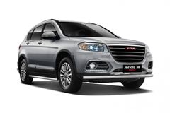 Защита порогов прямая 63 мм (НПС) HAVAL H6 2014-