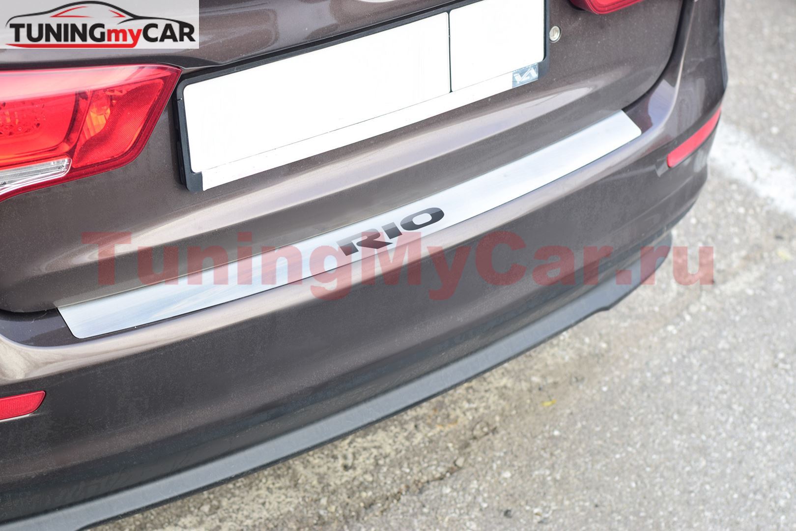 Накладка на задний бампер (НПС) KIA RIO с 2018 -