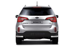 Защита заднего бампера угловая Ø63мм (НПС) KIA Sorento с 2014
