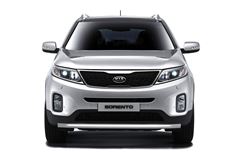 Защита переднего бампера одинарная Ø63мм (НПС) KIA Sorento с 2014