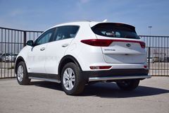 Защита заднего бампера одинарная Ø63мм (НПС) KIA Sportage 2016-2018