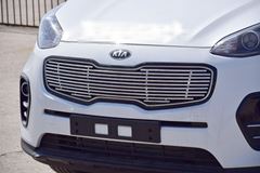 Накладка на решётку радиатора 10 мм (НПС) KIA Sportage 2016-2018