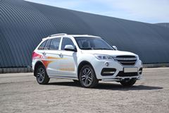 Защита переднего бампера двойная с каплями 63/63мм (НПС) LIFAN X60 2017-