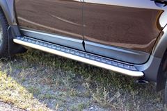Защита порогов с алюм. площадкой Ø51мм «Эстонец» (НПС) RENAULT Duster 2012-2020/ NISSAN Terrano 2014-