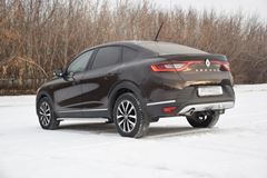 Защита порогов вогнутая (НПС) Renault ARKANA с 2019 -