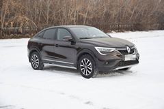 Защита порогов вогнутая Ø51 мм (ППК) (Цвет Искра) Renault ARKANA c 2019-