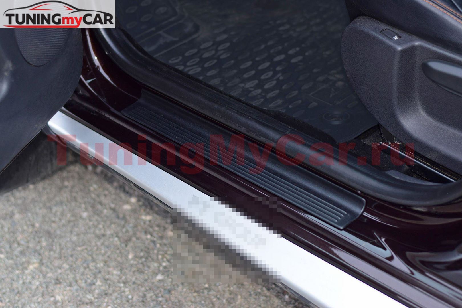 Накладки в проём передних дверей (ABS) Renault DUSTER с 2012