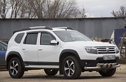 Накладки на двери (молдинги) (ABS) RENAULT DUSTER 2012-