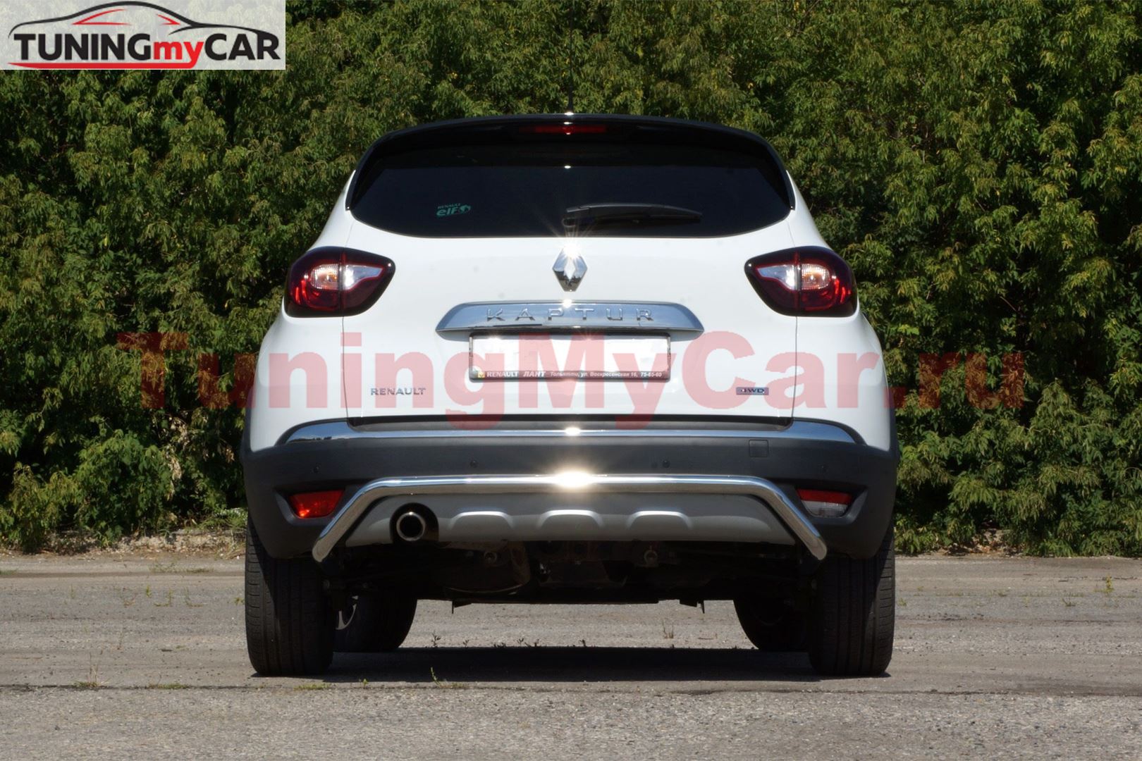 Защита заднего бампера 51 мм "Волна" (НПС) Renault Kaptur 2016-2020