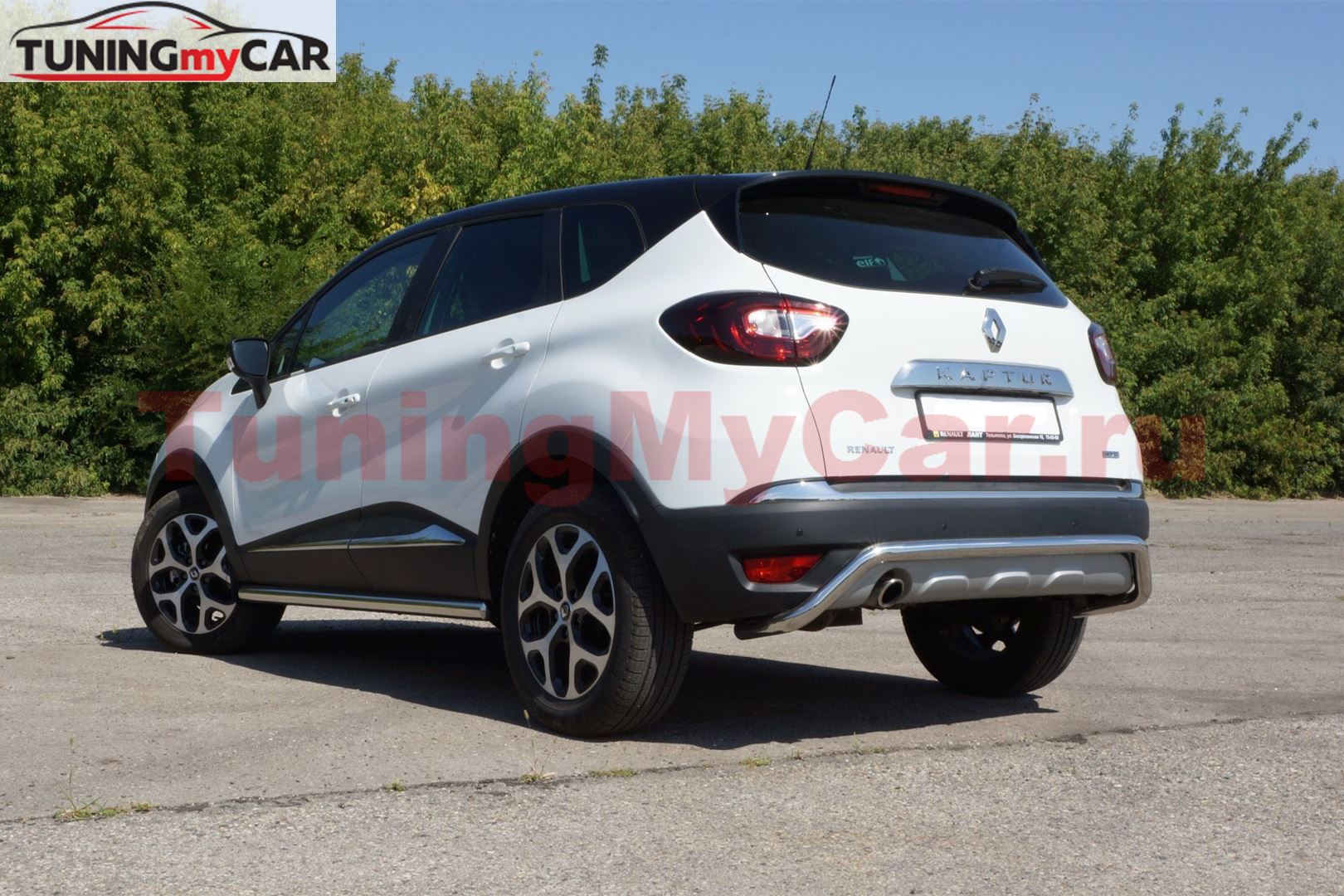 Защита порогов прямая 63 мм (НПС) Renault Kaptur 2016-