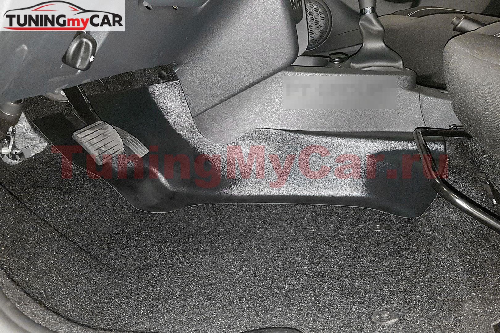 Накладки на ковролин тоннельные (ABS) (2 шт) RENAULT Logan / Sandero / Sandero Stepway c 2014