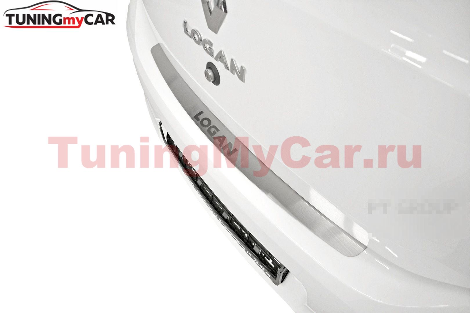 Накладка на задний бампер (НПС) RENAULT Logan 2014-