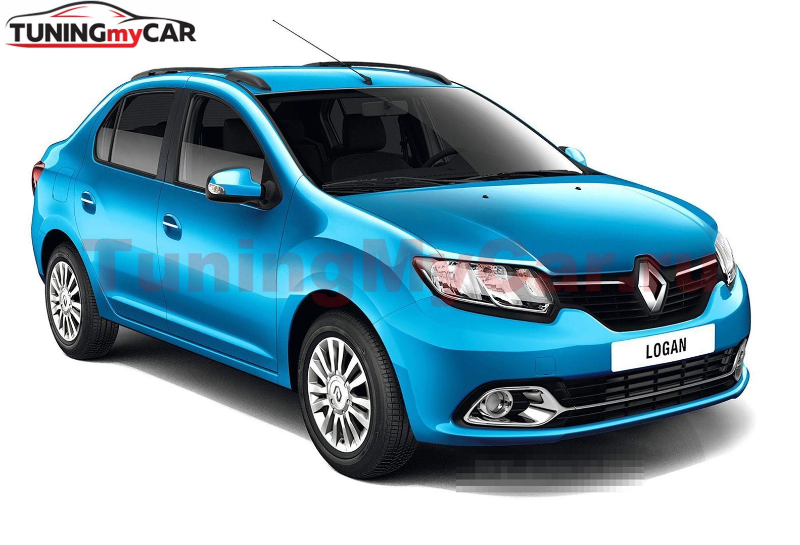 Рейлинги "Комфорт" (Чёрный Муар) Renault LOGAN с 2014