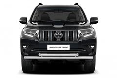 Защита переднего бампера двойная Ø63/63мм (НПС) TOYOTA LAND CRUISER PRADO 150 2017-