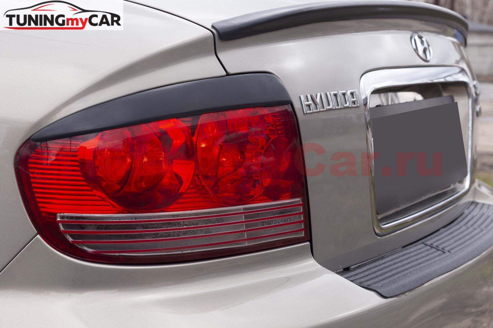 Накладки на задние фонари (реснички) Hyundai Sonata IV (EF) 2001-2012 (рестайлинг)
